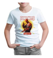 Fortnite - Hybrid II Beyaz Çocuk Tshirt