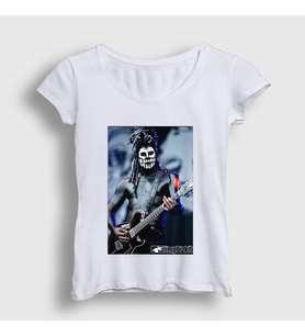 Presmono Kadın Beyaz Wes Borland Guitarist Limp Bizkit T-Shirt 556331tt