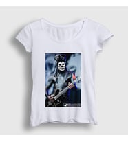 Presmono Kadın Beyaz Wes Borland Guitarist Limp Bizkit T-Shirt 556331tt