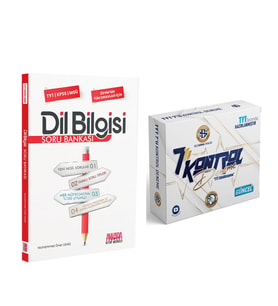 Bilgi Sarmal TYT 7 li Kontrol Deneme ve AKM Dil Bilgisi Soru Bankası Seti 2 Kitap