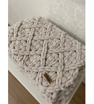 Alize Puffy El Örgüsü Baklava Desenli Bebek Battaniyesi 90x90
