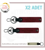 Hız Aşıklarına Hediye, İsim Plaka ve A Rh (-) Kan Grubu, Kişisel Acil Durum x2 Anahtarlık, Bordo-SK