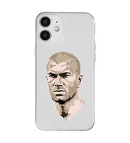 Iphone 12 Uyumlu Zinedine Zidane Tasarımlı Şeffaf Telefon Kılıfı