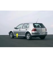 VW Golf 4 1998-2004 Sol Ön Kapı Çıtası Siyah Plastik 1J4853515J