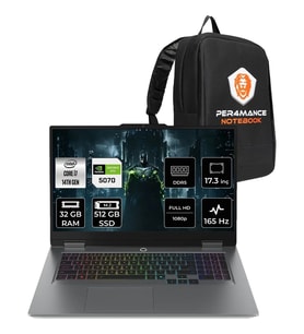 Lenovo Loq i7 14700HX RTX 5070 8GB Gaming Laptop 32GB RAM 512GB SSD 17.3" FHD FreeDOS + Per4 Çanta 83JH00BCTRP317