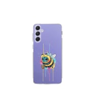 Samsung Galaxy A54 ile uyumlu Splash arı tasarımlı şeffaf silikon kılıf
