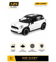 1:24 Mini Cooper S Countryman Die-Cast Beyaz Metal Model Araba