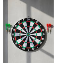 Ev ve Oyun Alanları İçin Dart Tahtası 12 İnç 4 Dart Oku Dahil