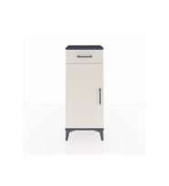 Arges Komodin 2 Raflı Tek Çekmeceli Tek Kapaklı 44x30x106 Antrasit-Aytaşı