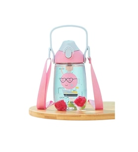 UZSPACE TRITAN PİPETLİ MATARA 2201 500 ML CUTE PINK