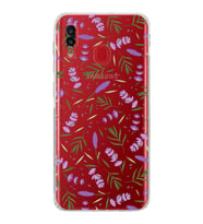 PrintiFy Samsung Galaxy A30 ile Uyumlu Water Color 3  Kamera Korumalı Şeffaf  Kılıf