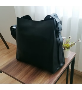 Kadın Siyah Salaş Tote Çanta