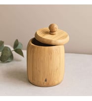 Kapaklı Ahşap Bambu Şekerlik 7.5 x 8.5 cm