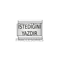 Çelik İtalyan Charm Bileklik Charmı FMACCESORİES