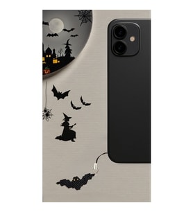 Miyuki Boncuk El Yapımı Yarasa Telefon Çarmı - Charm Halloween Cadılar Bayramı