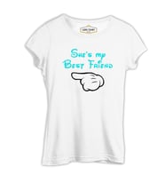 She's my Best Friend 2 Beyaz Kadın Tshirt