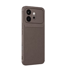 Huawei Honor 600 Auto Focus Karbon Kapak - Gri