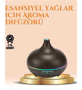 550 Ml Ultrasonik Yağ Difüzörü Ve Soğuk Buhar Nemlendirici