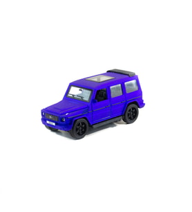 Metal Mercedes G63 Çek Bırak Model Araba Mavi Işıklı 12 Cm
