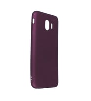 Samsung Galaxy J4 Kılıf First Silikon - Mürdüm