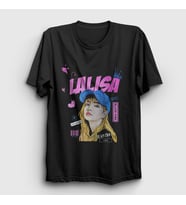 Presmono Unisex Siyah Lalisa Lisa Blackpink K Pop T-Shirt 440607tt
