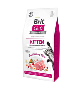 Brit Care Hypo-Allergenic Sağlıklı Büyüme için Tavuklu ve Hindili Tahılsız Yavru Kedi Maması 2kg