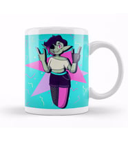 Alt Zombie Girl Background Kupa Bardak Porselen