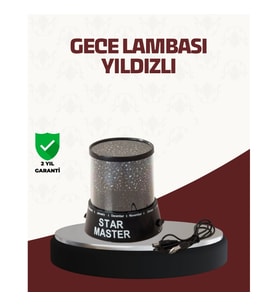Mey İthalat® Galaxy Efektli LED Projektör Taşınabilir Yıldız Gece Lambası