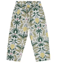 Civil Girls Ananas Desenli 2-5 Yaş Pantolon - Ekru