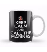 Keep Calm And Call The Marines Aliens Kupa Bardak Porselen