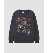 LCW Kids Antrasit Fortnite Baskılı Erkek Çocuk Sweatshirt
