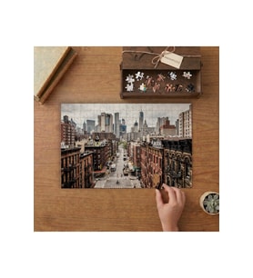 New York Sokak Manzarası Tasarımı 240 parça Ahşap Puzzle Ahşap Kutuda MP04520