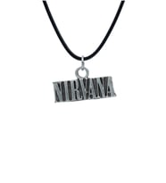 Nirvana Deri ip Kolye - Gümüş Kaplama - Kadın Erkek Kolye - No:1016