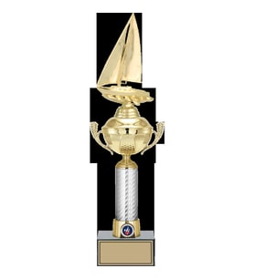 ODAK KUPA - Figürlü Kupalar - Yelken Figürlü Kupalar FG-058 B - 46 cm