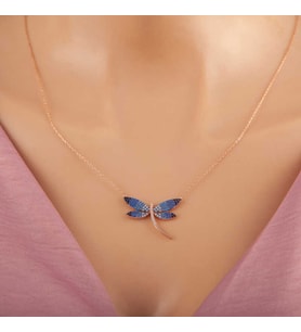 Gümüş Rose Yusufçuk Kadın Kolye