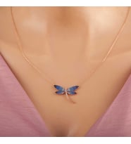 Gümüş Rose Yusufçuk Kadın Kolye