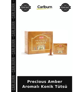 Özel Üretim Koku Hediye Dekoratif Precious Amber Aromalı Konik Tütsü