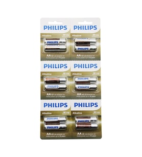 Lunaev Phılıps Alkaline Kalem - Aa - 1.5 V Pil 12PCS= 2Lİ X 6 Piller