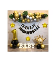 Çıtıpıtıstore Kral Taçlı 1 Yaş Happy Bırthday Doğum Günü Seti