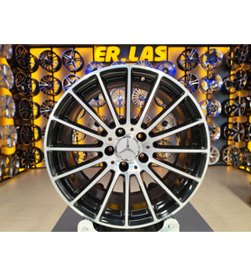 4 Adet MERCEDES ORIJINAL 8-9*18 5*112 ET43 66.6 BLACK MACK JANT REVİZE EDİLMİŞ (Takım)