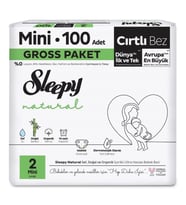 Sleepy Natural Bebek Bezi Gross Paket 2 Beden 3-6 Kg 100 Adet