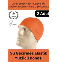 2'li Her Saça Uygun Su Geçirmez Bez Bone Likralı Yüzücü Deniz Havuz Elastik Unisex Kulak Korumalı