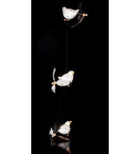 Ahşap Hayvan Figürlü Rüzgar Çanı Model 1 (Çok Renkli)