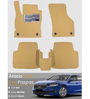 SKODA SUPER B (2024-2025)Uyumlu EVA Paspas Tam Set–Oto Paspas,Araca Özel,Kolay Montaj