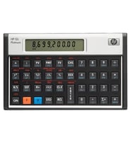 HP 12c Platinum Finansal Hesap Makinesi (SIYAH-GRI-SIYAH)