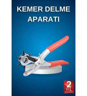 Northcity Kemer Delme Pensesi - Deri ve Kumaş Zımba 6 Başlıklı 2-4.5mm Delik Açıcı