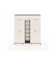 Arges Gardrop 18 Raflı 9 Kapaklı 220x30x243 Antrasit-Aytaşı