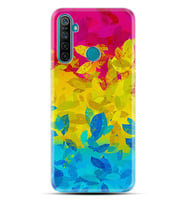 Realme 5i 5 Pro 6i 7 Pro 8 Kılıf Desemli Silikon Yapraklar 1634