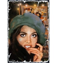 Yeşilçam Temalı Retro Ahşap Poster
