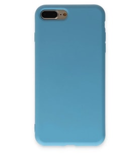Mey İthalat® iPhone 7 Plus Kılıf Nano içi Kadife Silikon - Mavi